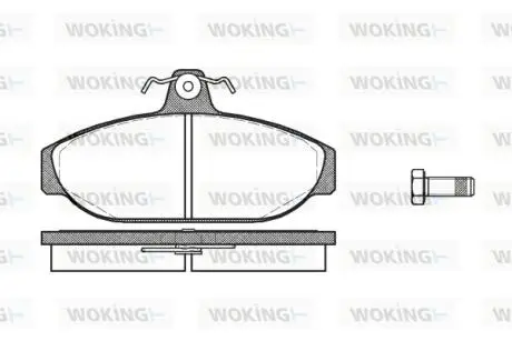 Колодки гальмівні WOKING P0563.00