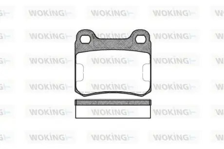 Гальмівні колодки WOKING P0573.10