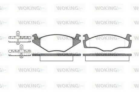 Гальмівні колодки WOKING P0713.10