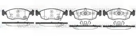 Колодки гальмівні дискові Fiat Panda 12>/перед (P0723.50) WOKING P072350