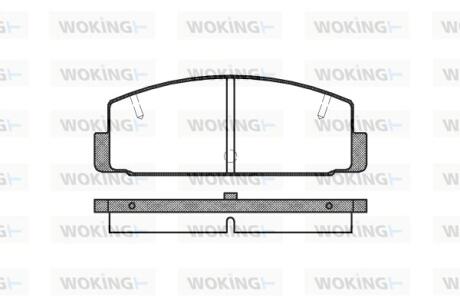 Колодки тормозные WOKING P0793.10