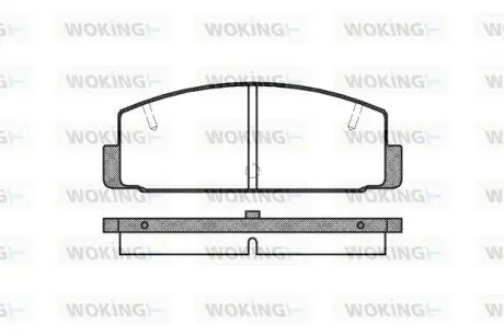 Колодки тормозные WOKING P0793.10