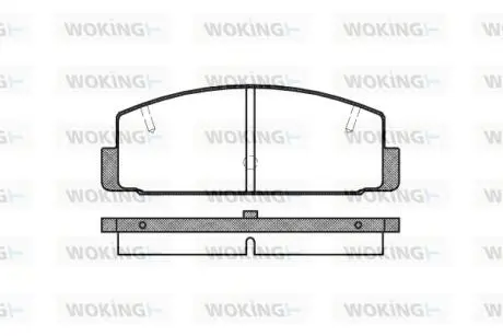 Гальмівні колодки зад. Mazda 6/626 1.8-2.5 99-13 WOKING P0793.20