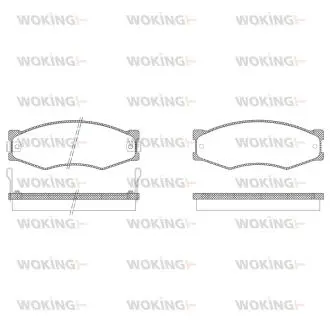 Колодки гальмівні WOKING P0843.02