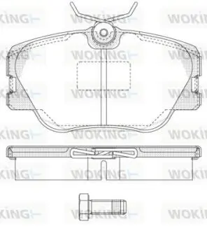 Гальмівні колодки WOKING P0893.00
