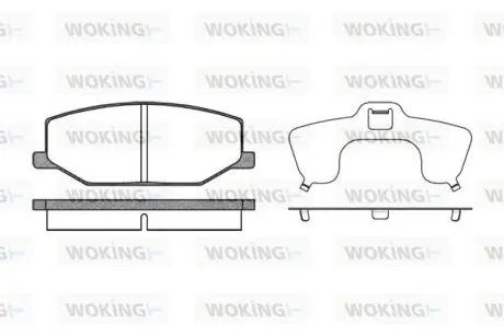 Гальмівні колодки перед. Jumny 91- WOKING P0903.10