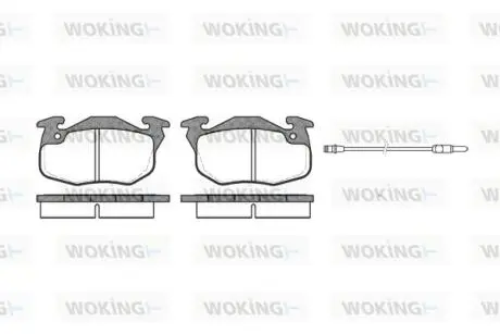 Гальмівні колодки WOKING P092312