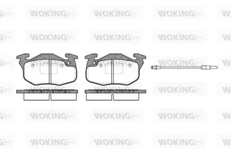 Колодки гальмівні WOKING P0923.96