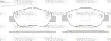 Колодки гальмівні WOKING P10003.02