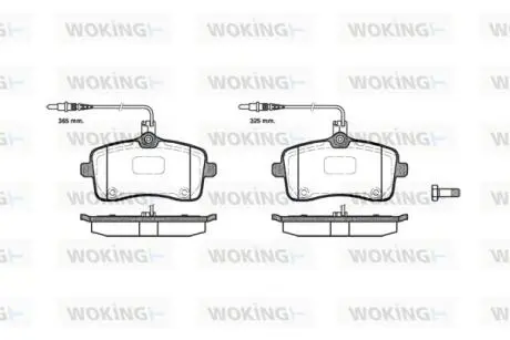 Гальмівні колодки WOKING P1002304