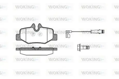 Гальмівні колодки задн. Viano W639/W639 (03-21) WOKING P10103.02