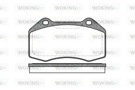 Колодки гальмівні WOKING P10133.00