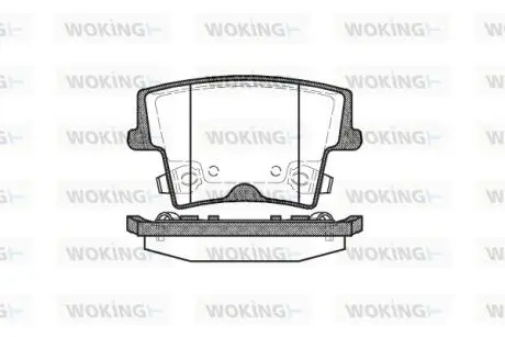Колодки гальмівні WOKING P10273.08