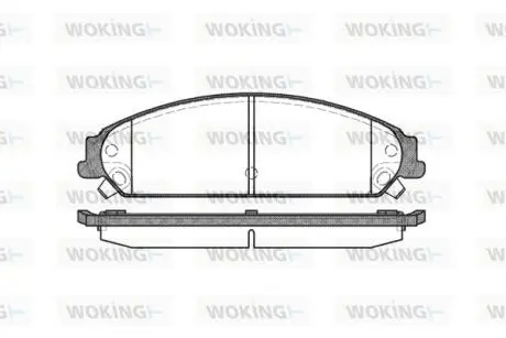 Колодки гальмівні WOKING P10283.08