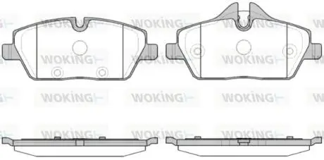 Колодки дискові гальмові BMW i3 13> / перед (P10313.30) WOKING P1031330