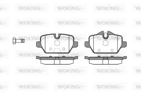 Гальмівні колодки зад. BMW 3(E90)/1(E81) 04-13 (TRW) WOKING P10323.00