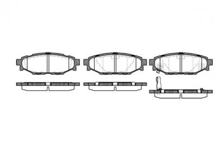 Колодки тормозные диск. задн. (Remsa) Subaru Forester (sh) 2.0 08-,Subaru Forester (sh) 2.5 08- WOKING P10363.01 (фото 1)