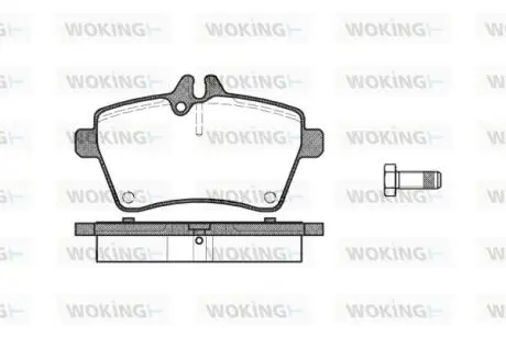Гальмівні колодки WOKING P10443.00