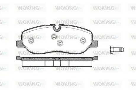 Колодки гальмівний диск. перед. (Remsa) Range Rover III 04> / RR Sport 06> / Discovery III WOKING P10583.00