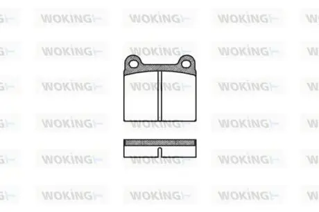 Гальмівні колодки W123/W126/W107 (58-05) WOKING P1063.00