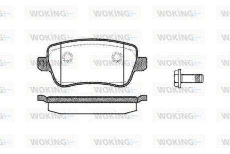 Колодки гальмівні WOKING P10783.00