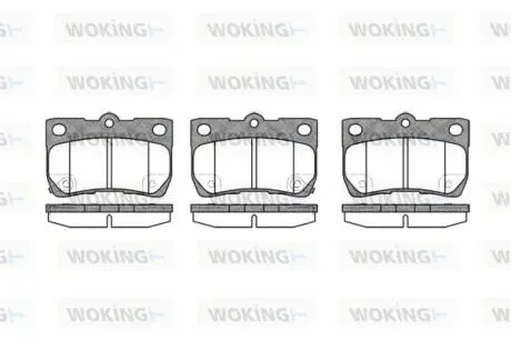 Колодки гальмівний диск. задн. (Remsa) Lexus Gs (grs19_, uzs19_, urs19_) 3.0 05-11 WOKING P10813.02