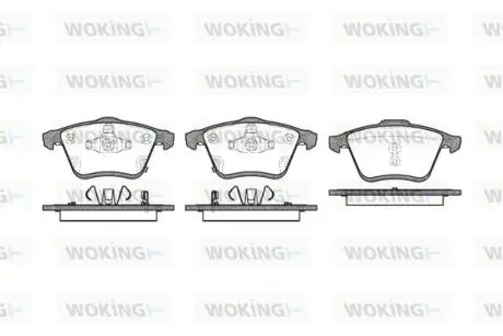 Колодки гальмівні WOKING P10823.02