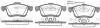 Колодки гальмівний диск. перед. (Remsa) Fiat Doblo 1.3 09-,Fiat Doblo 1.3 10-,Fiat Doblo 1.4 09- WOKING P10833.01 (фото 1)