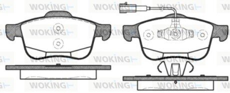 Колодки гальмівні WOKING P10833.12