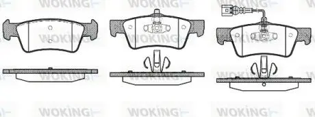 Гальмівні колодки WOKING P10873.01