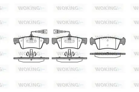 Гальмівні колодки WOKING P10873.02