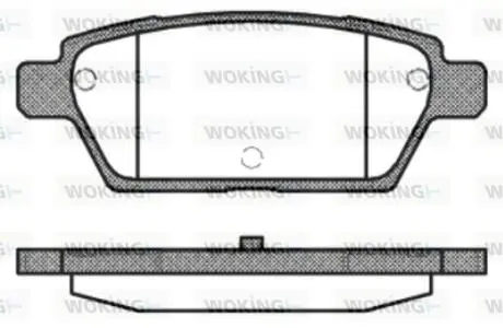 Колодки гальмівний диск. задн. (Remsa) Mazda 6 I WOKING P10953.10