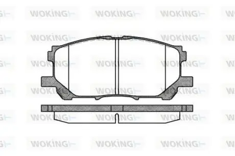 Тормозные колодки перед. Lexus RX 03-08 (sumitomo) WOKING P11393.00