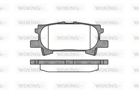 Гальмівні колодки WOKING P11403.00