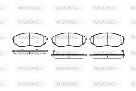 Колодки гальмівні WOKING P11413.02