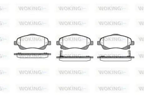 Гальмівні колодки WOKING P11463.02