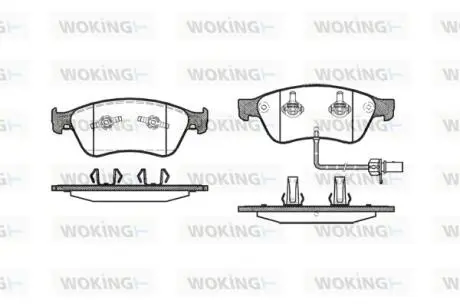 Колодки гальмівні WOKING P11563.02