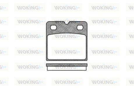 Колодки гальмівні WOKING P11673.00