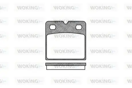 Колодки гальмівні WOKING P11673.00