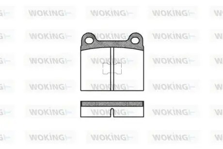 Колодки гальмівні WOKING P1173.00