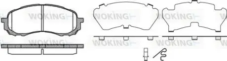 Колодки гальмівні WOKING P11813.11