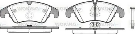 Гальмівні колодки перед. Audi A4/A5/A6/A7/Q7 08- (Lucas) WOKING P12043.10