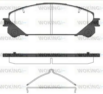 Колодки тормозные WOKING P12123.00
