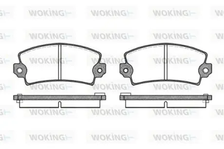 Колодки гальмівні WOKING P1213.06