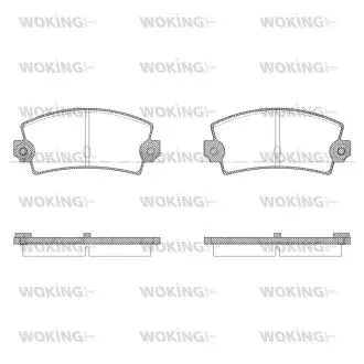 Гальмівні колодки WOKING P121336
