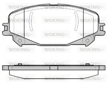 Тормозные колодки WOKING P1218330