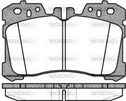 Колодки гальмівні WOKING P12203.00