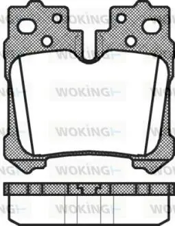 Колодки гальмівні WOKING P12213.00