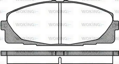 Колодки гальмівні WOKING P12253.00
