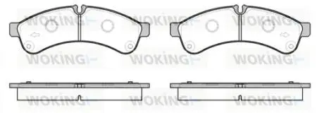 Колодки тормозные диск. задн. (Remsa) Iveco Daily 06> 11> 14> WOKING P12393.00